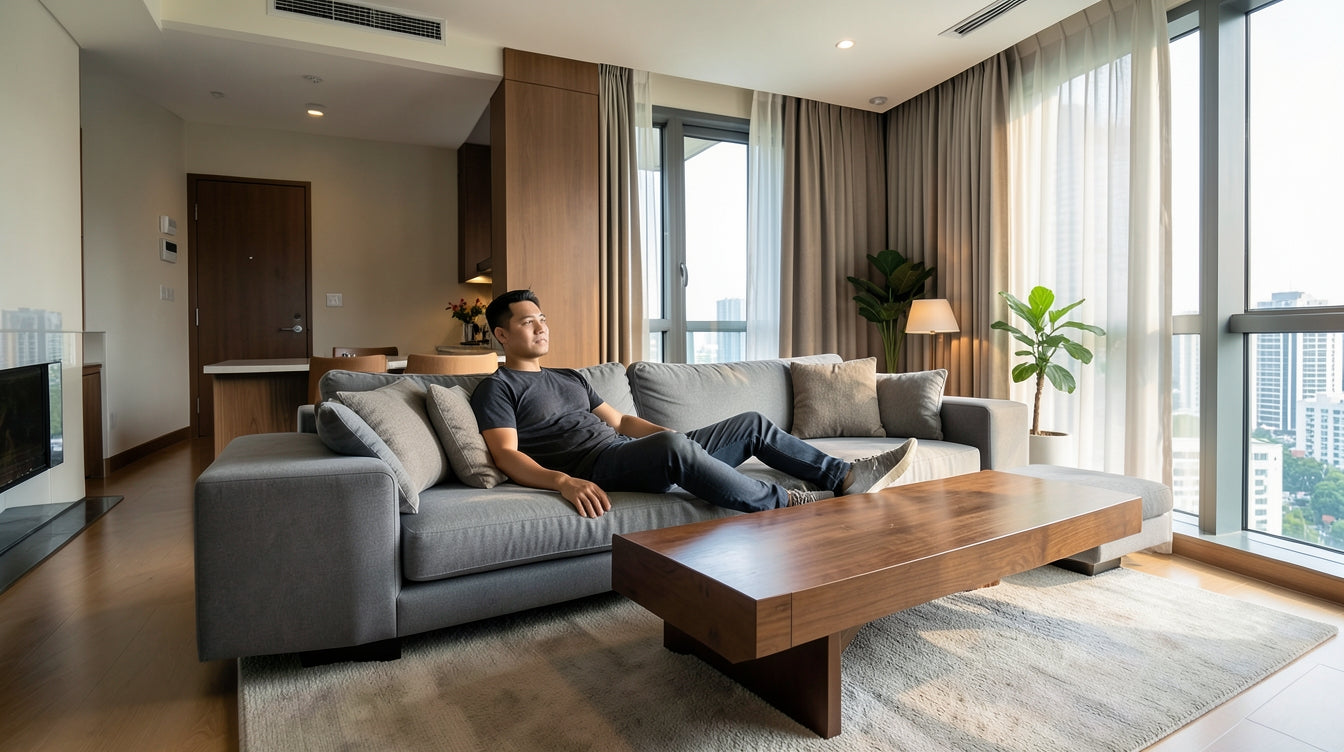 How Seat Depth Affects Sofa Comfort — Test Before You Buy - Singapore Home Interior