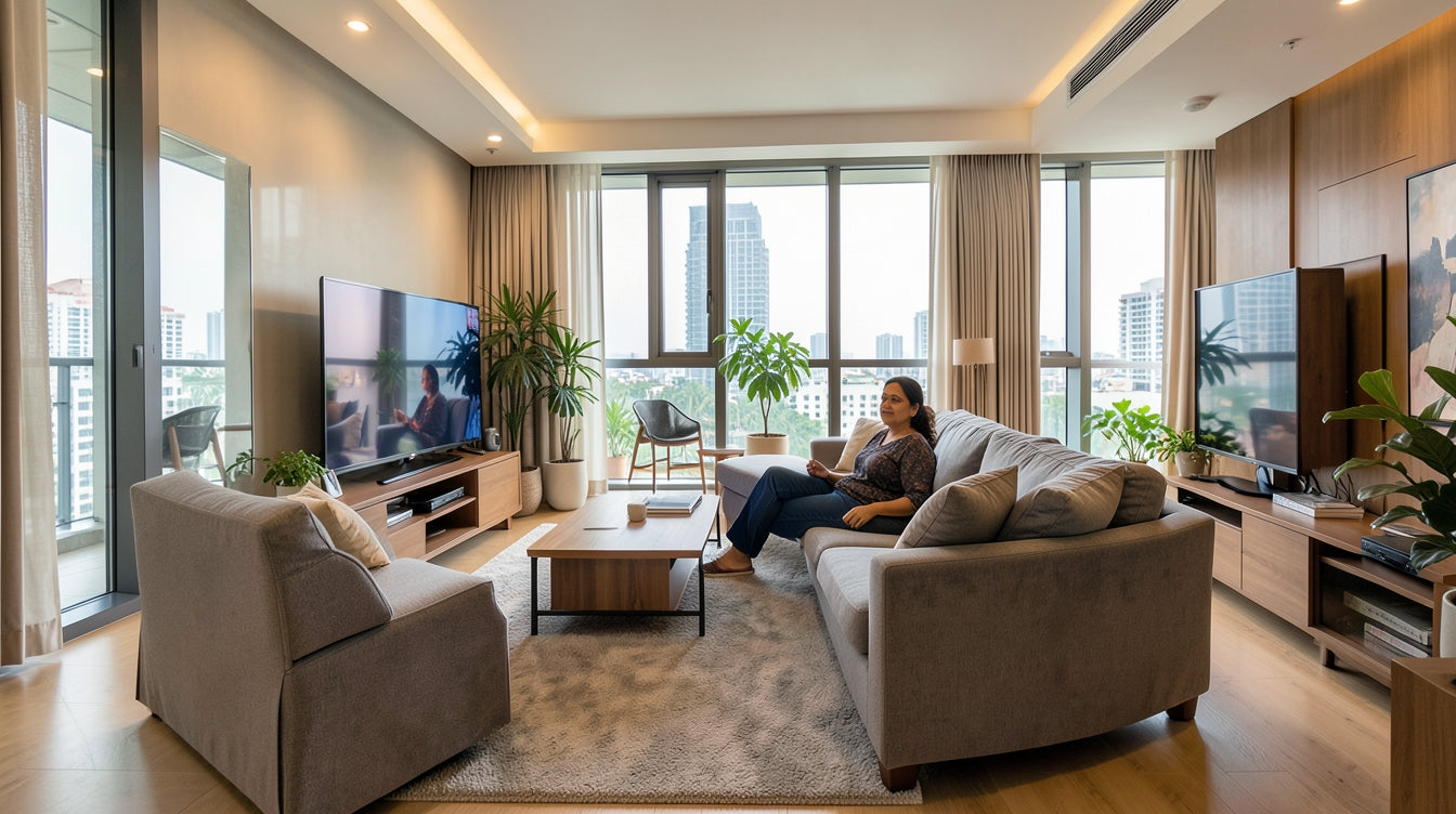 How to Choose a Sofa for a Narrow Living Room Without Blocking the Walkway - Singapore Home Interior