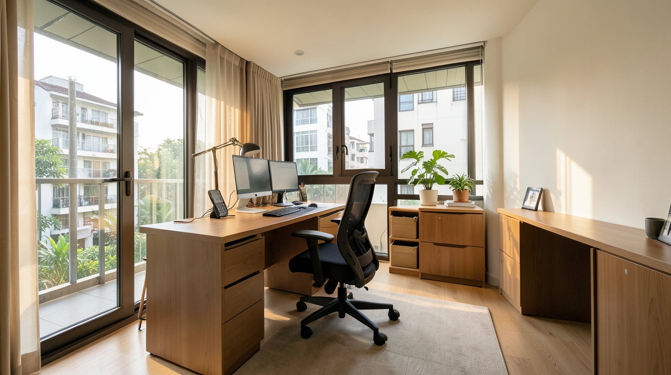 Furnishing a Condo Guest Room That Doubles as a Home Office - Singapore Home Interior