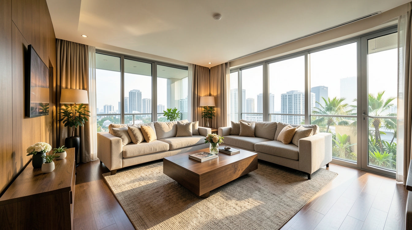 Furnishing a Landed Home Living Room Without It Looking Empty - Singapore Home Interior
