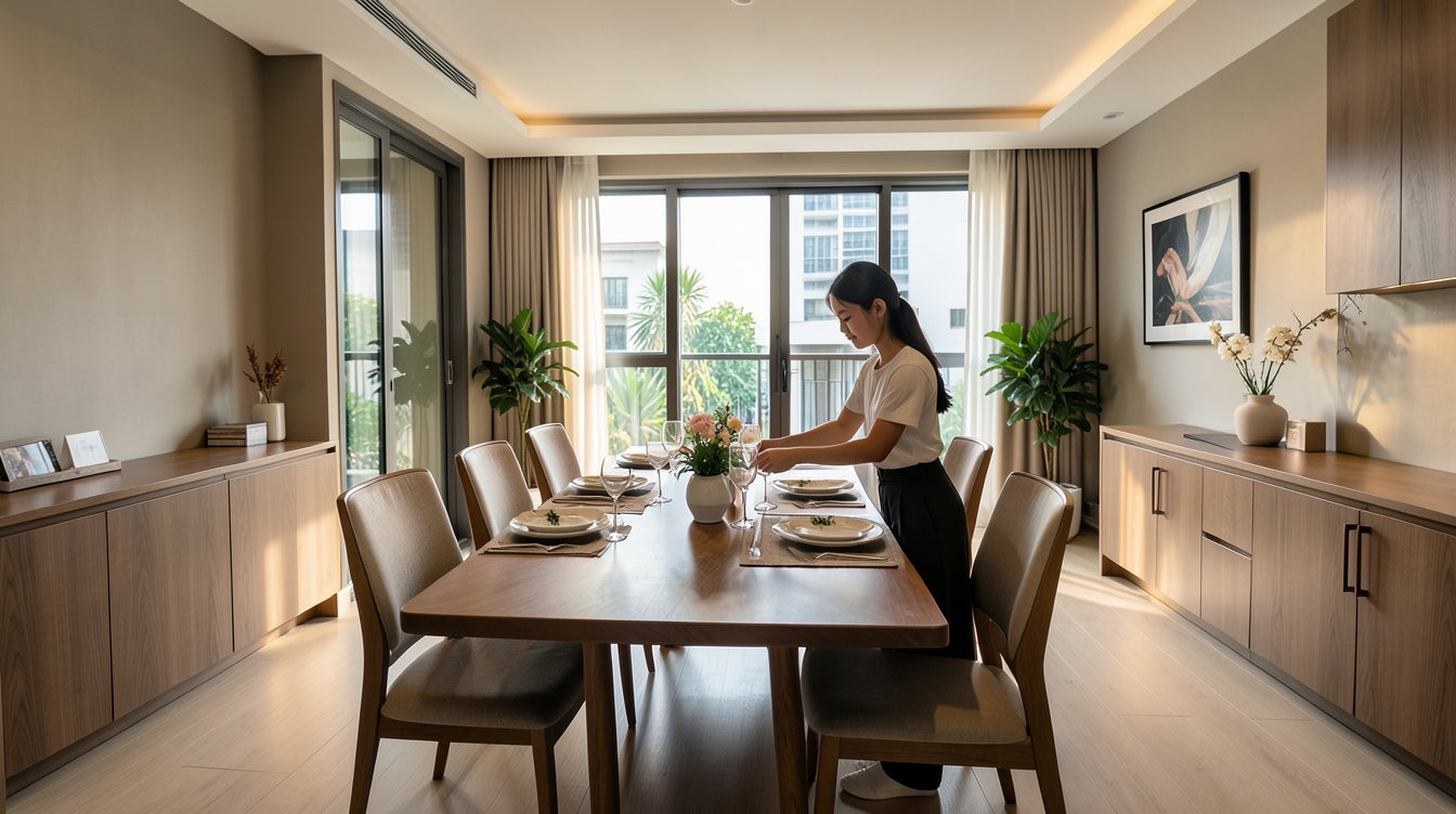 Extendable vs Fixed Dining Table: Is the Extra Flexibility Worth It? - Singapore Home Interior