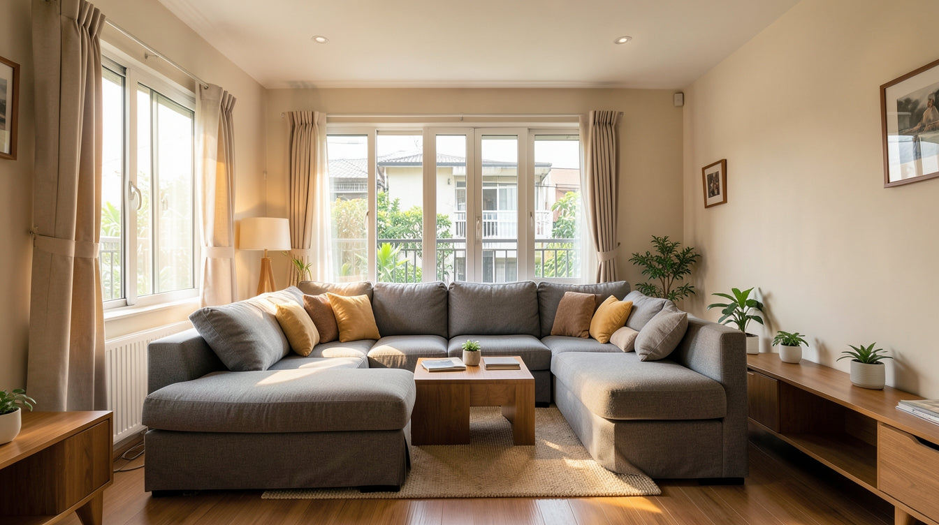 The Best Sofa Configurations for a 4-Room BTO Living Room - Singapore Home Interior