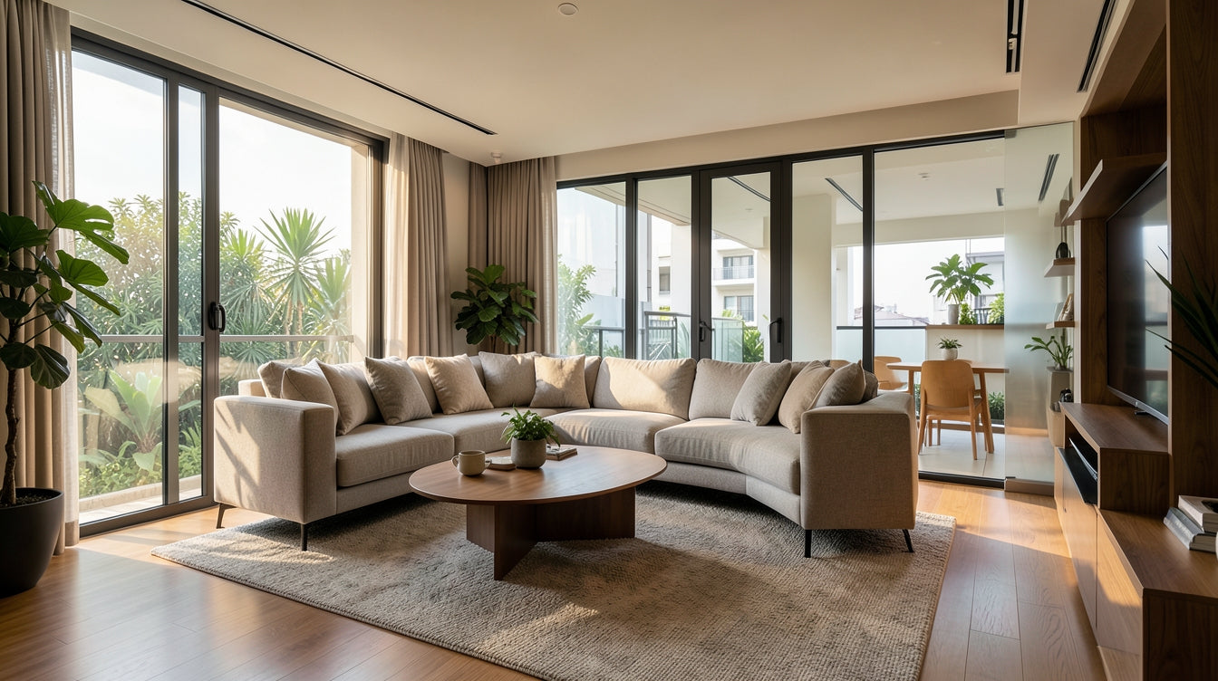 Choosing a Sofa for a Combined Living-Dining Area Under 30 sqm - Singapore Home Interior