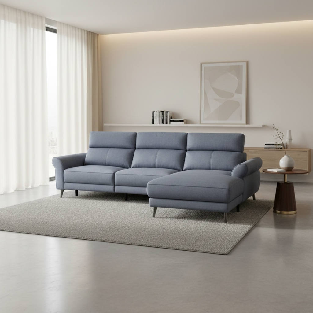 Relax Bay Fabric L-Shape Recliner Sofa