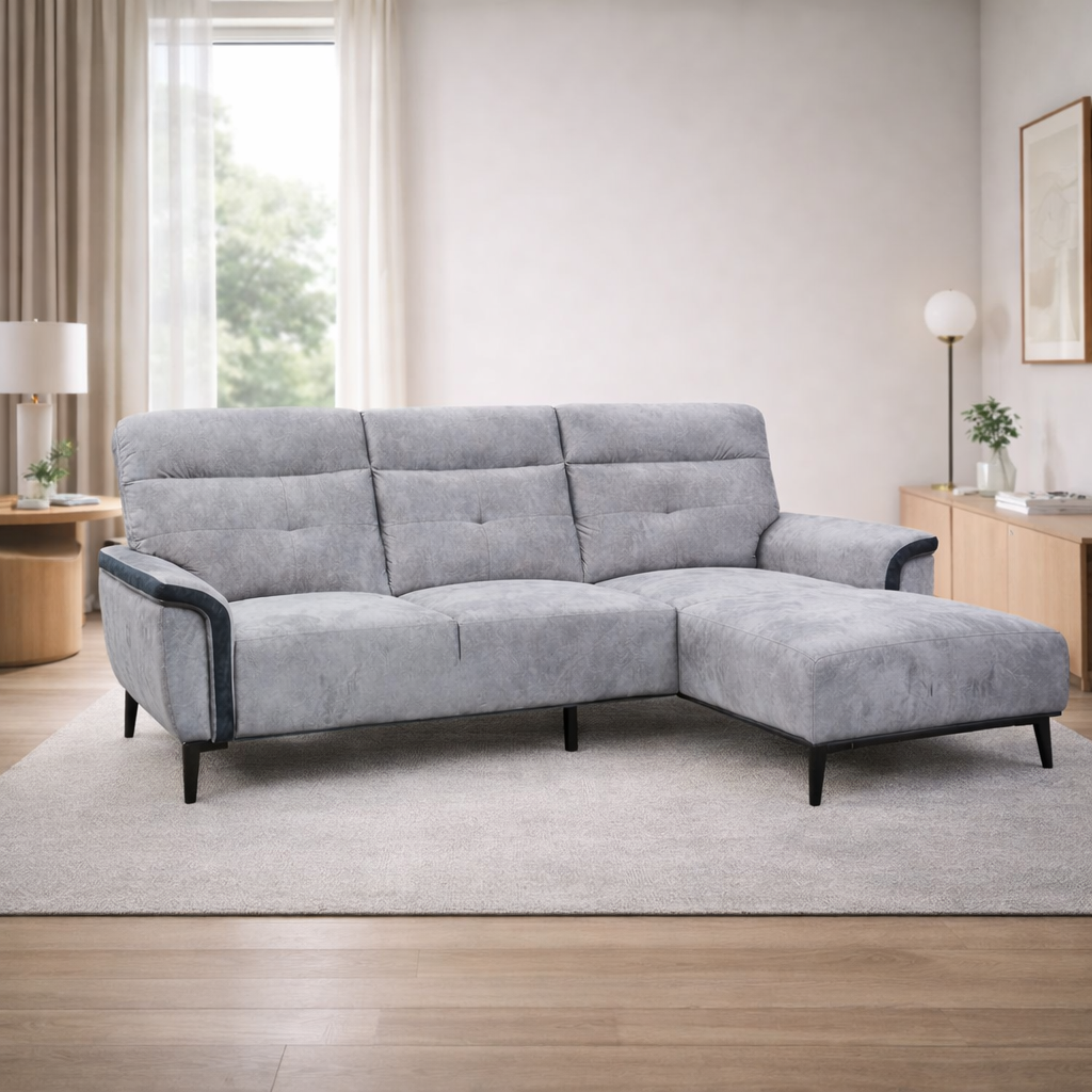 Harbor Curve Fabric L-Shape Sofa