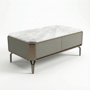 Satin Stone Storage Coffee Table