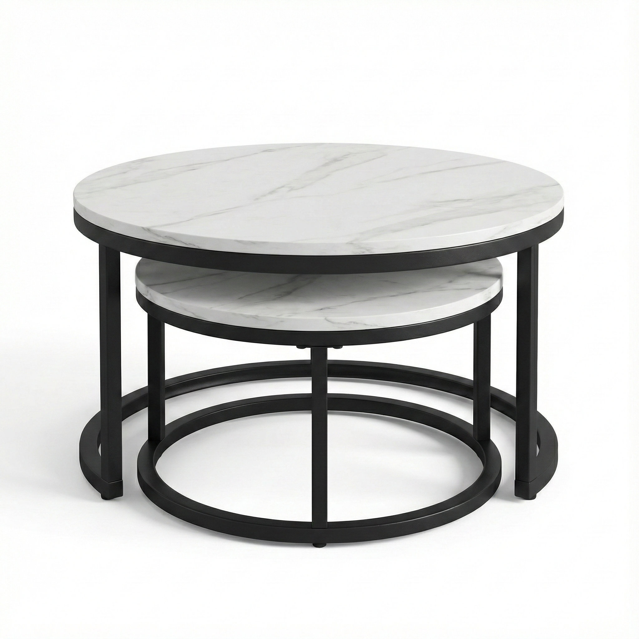 Glossy White Nesting Coffee Table